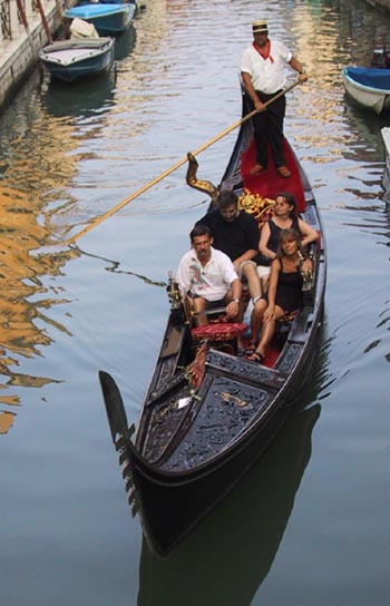 Benátky, gondola