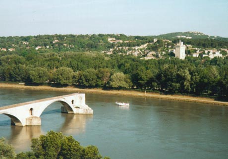 Avignon - zbořený most (Francie)
